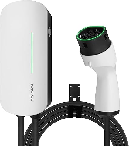 Wallbox 7.4kW Type 2 Electric Vehicle Home Charging Station Single Phase Cable 6M Outdoor and Indoor Use
