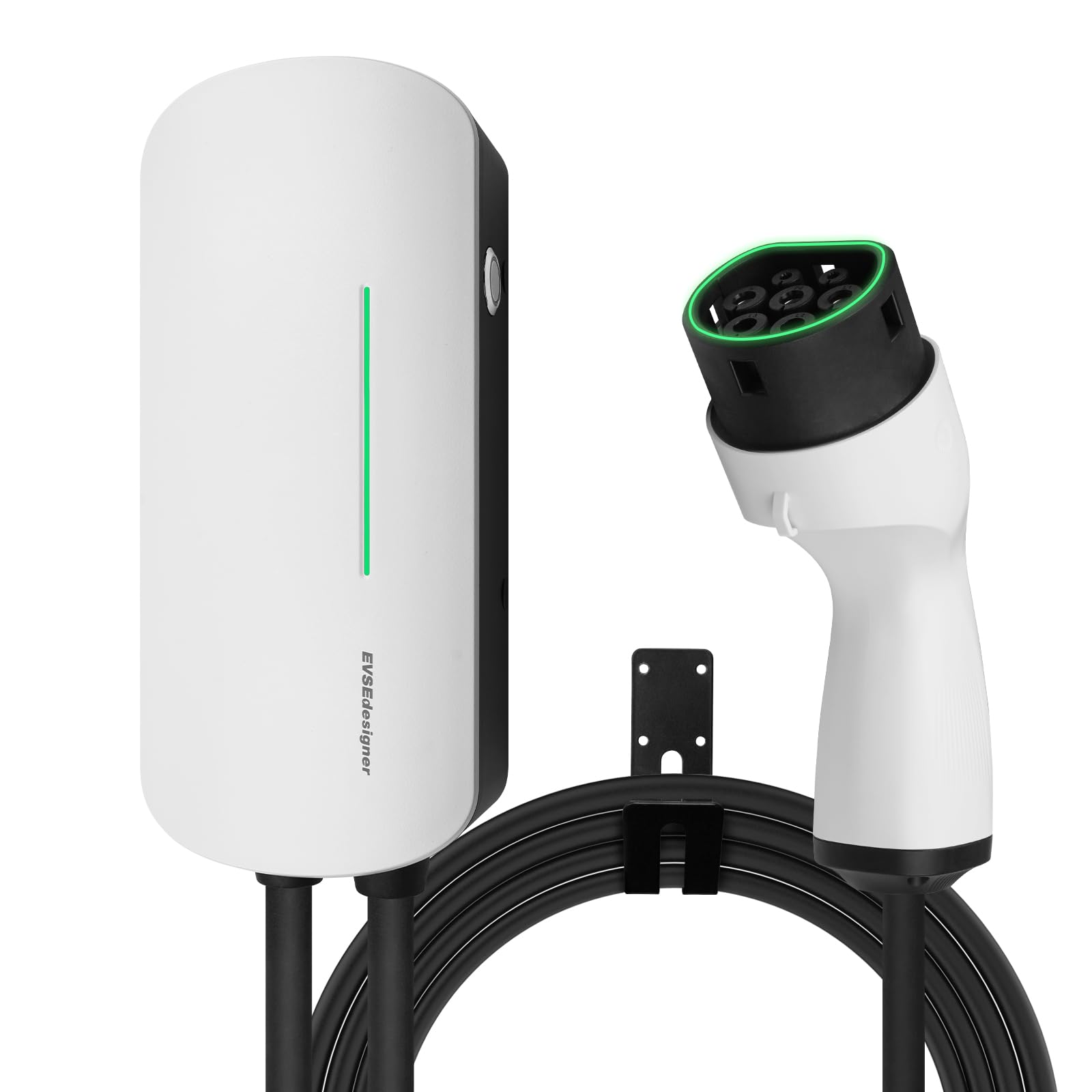 Wallbox 7,4kW Stazione di ricarica domestica di tipo 2 per veicoli elettrici Monofase Cavo da 6M Uso esterno e interno