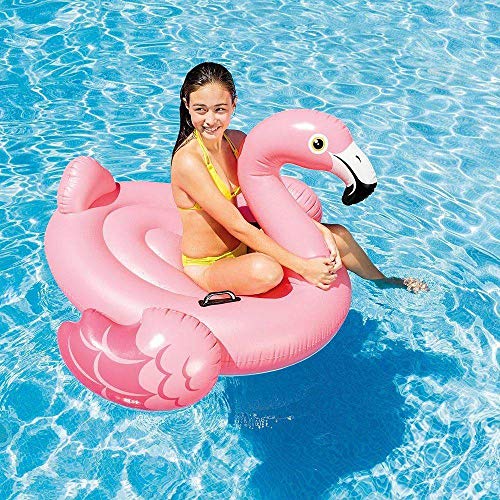 Combo Boias Infláveis Verão 2019: Unicórnio (2,01m x 1,40m x 97cm) e Flamingo Rosa (1,30mx1,02mx99cm