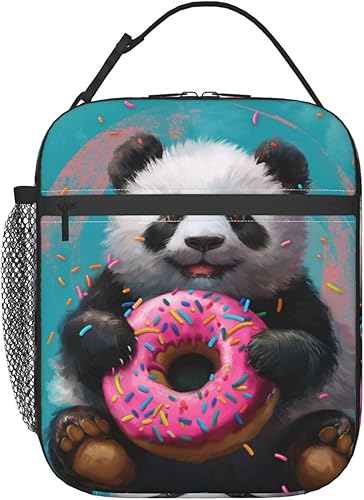 Miniatura 11 de Lonchera para mujeres y hombres, lonchera aislada en grano de café, reutilizable, portátil, bolsa de almuerzo enfriadora, contenedor de almuerzo