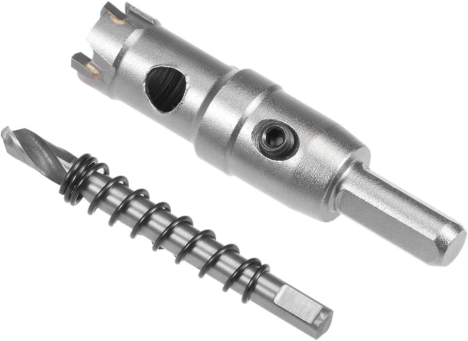 sourcingmap Carbide Hole Saw Drill Bit, 18.5mm Hole Cutter for Stainless Steel Alloy Cast Iron Copper Metal Sheet, with Limit Step - Image 5