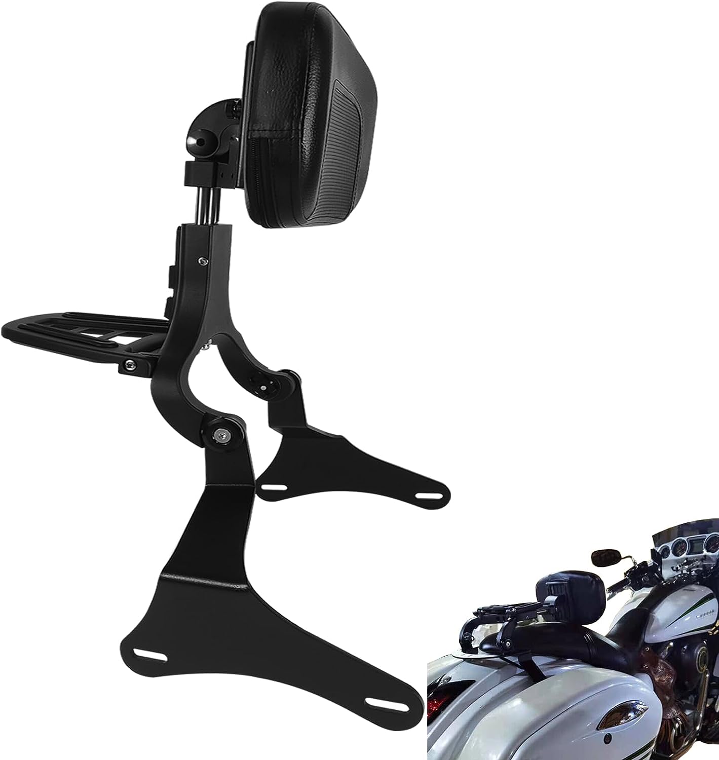 Amazon.com: Multi-Purpose Backrest Sissy Bar Driver Passenger Back