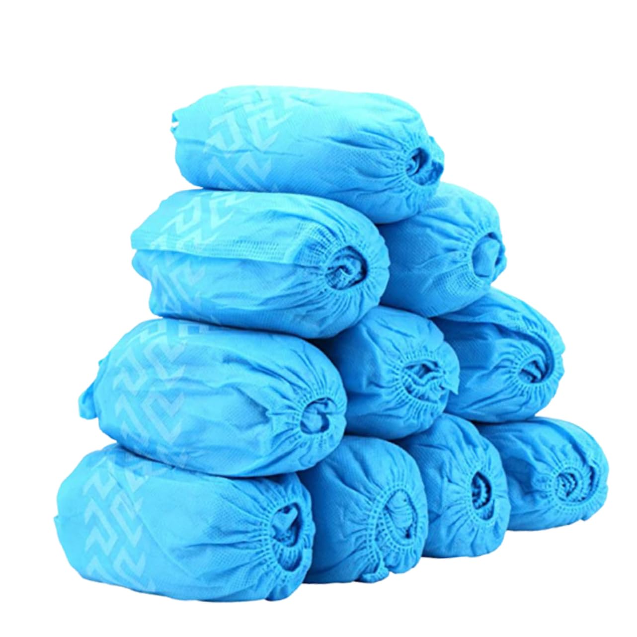 100pièces Couvre-chaussures Non Tissés Antidérapants Pour Maison Protection Boue Pluie Et Fondue Lot De Bleus