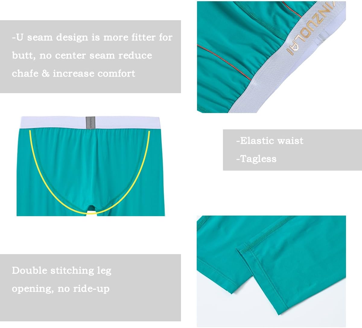 JINSHI Men's Long Johns Thermal Underwear for Men Base Layers Cold Weather Bottoms Pants - Image 4