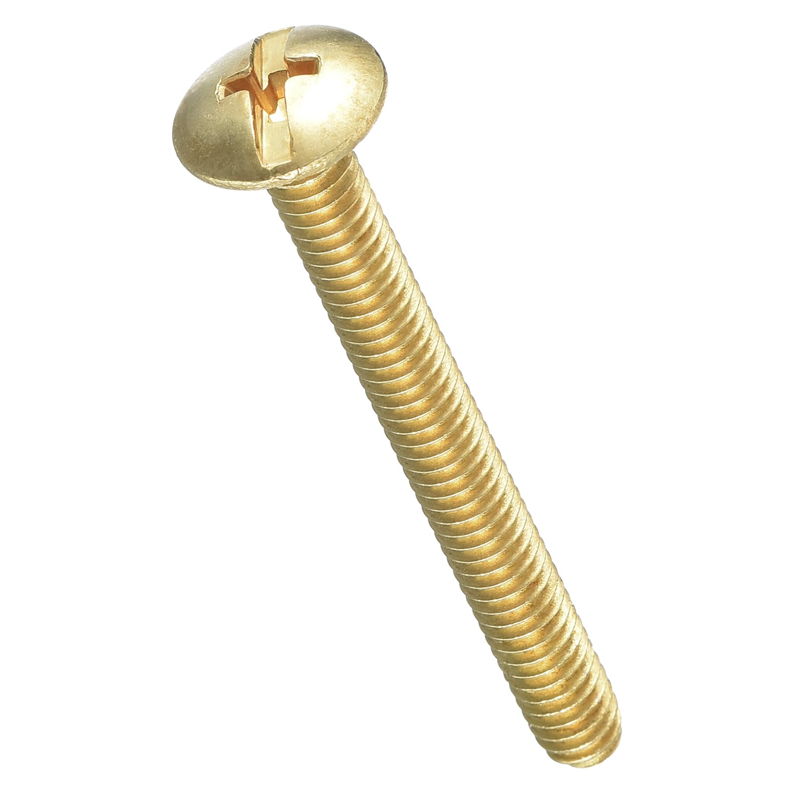 METALLIXITY Machine Screws Phillips Combo Head(#8-32x1-1/2") 25Pcs, Carbon Steel Round Head Cross Drive Furniture Bolts