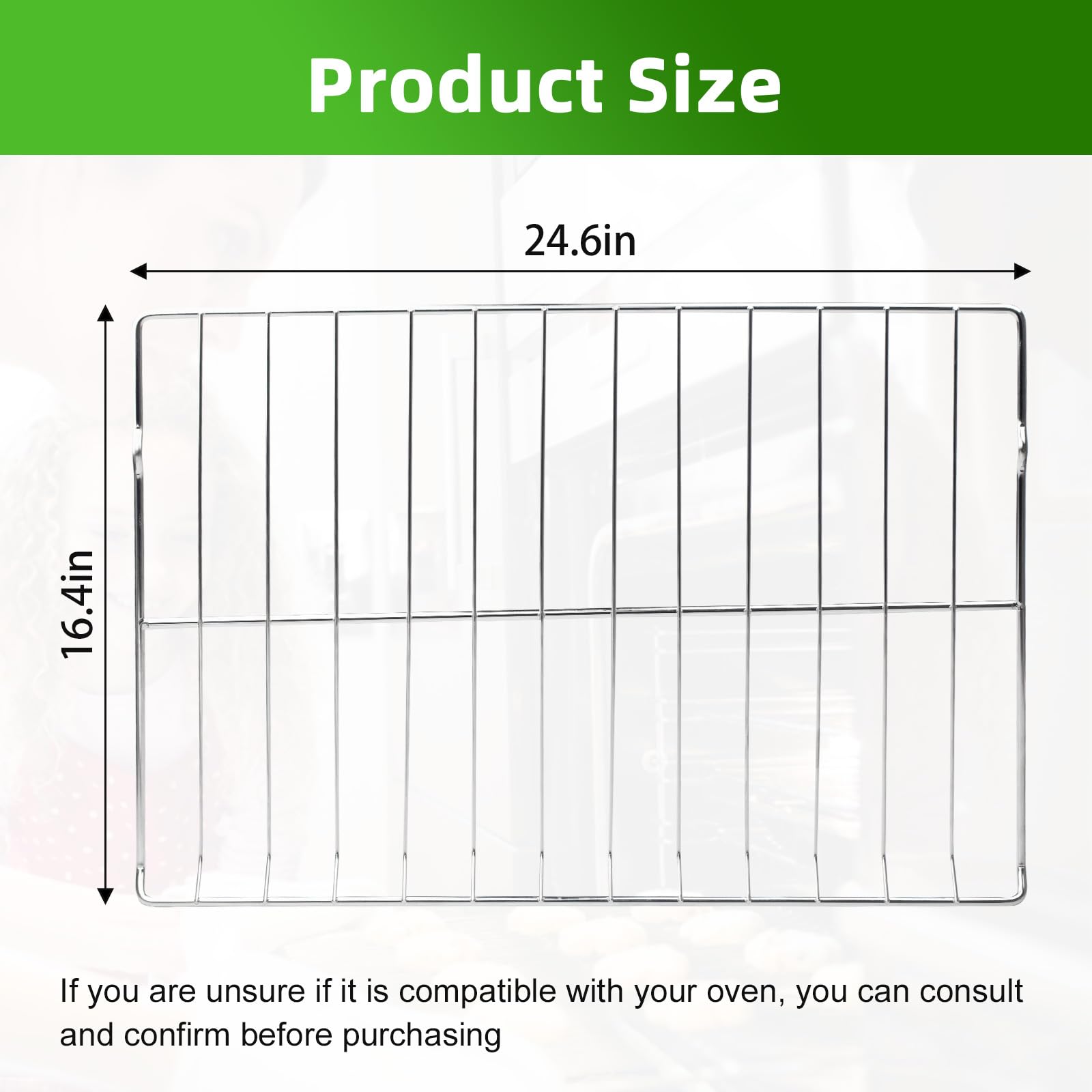 MHL63411403 - Rejilla para horno (24.8 x 16.2 pulgadas, 2 unidades)