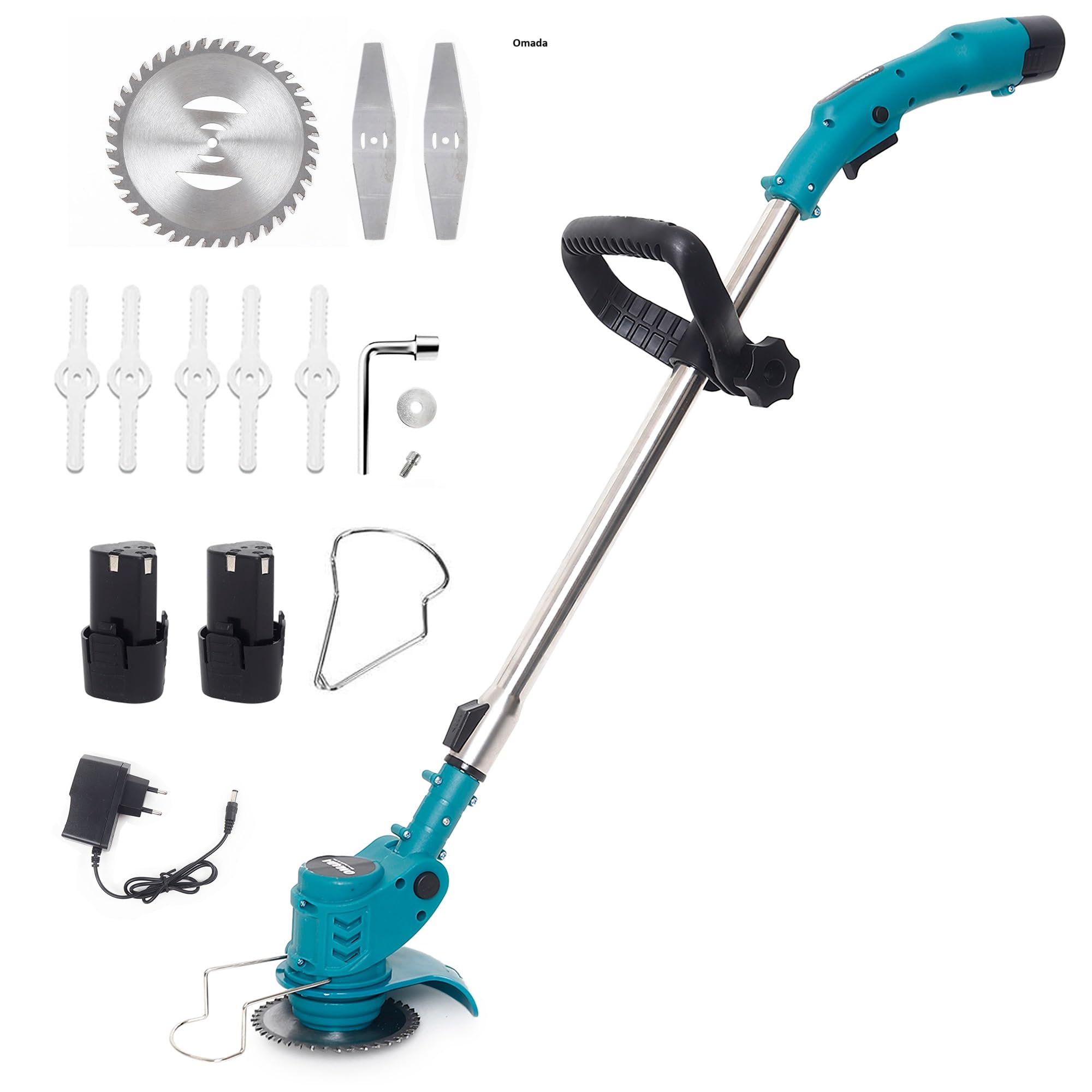 OMADA 12v Cordless Grass Cutting Machine, Lawn Mower, Grass Trimmer Set, Hedge Trimmer, 3 Types Blades for Garden, Lawn, Yard (12v Grass Trimmer) (B0DBVMCCV7) Amazon Price History, Amazon Price Tracker