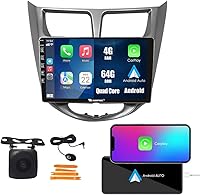 Vista 11 de Kunfine Coche CarPlay Android Navegación Automática Estéreo GPS Radio Pantalla 9 "IPS Pantalla Táctil Headunit Tablet Pad Media Player para Hyundai