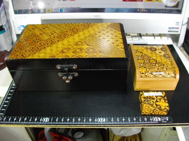 Amazon.co.jp: まとめて箱根寄木細工宝石箱ジュエリーBOX