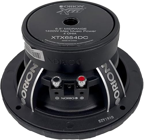 Miniatura 4 de Orion XTR XTX654DC - Altavoces con tapa antipolvo de alta eficiencia de 6.5 pulgadas, potencia máxima de 1400 W, 350 W RMS, 4 ohmios, bobina de voz