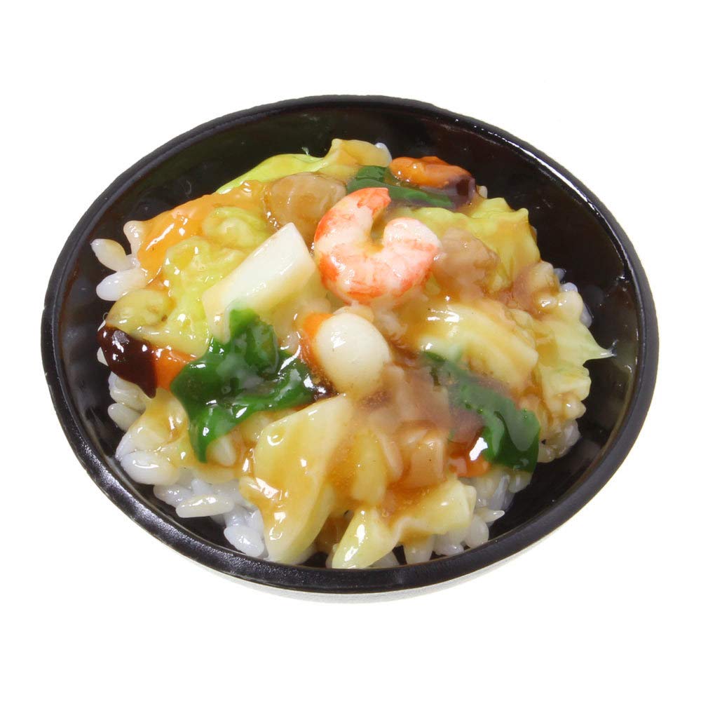 食品サンプル　食品サンプル丼 Amazon.co.jp: 食品サンプル屋さんのマグネット（中華飯）【食品