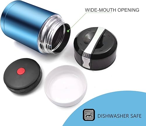 Miniatura 2 de Termos de sopa de 28 onzas, termo de acero inoxidable para comida caliente, tarro térmico de boca ancha, contenedor de almuerzo aislado a prueba de