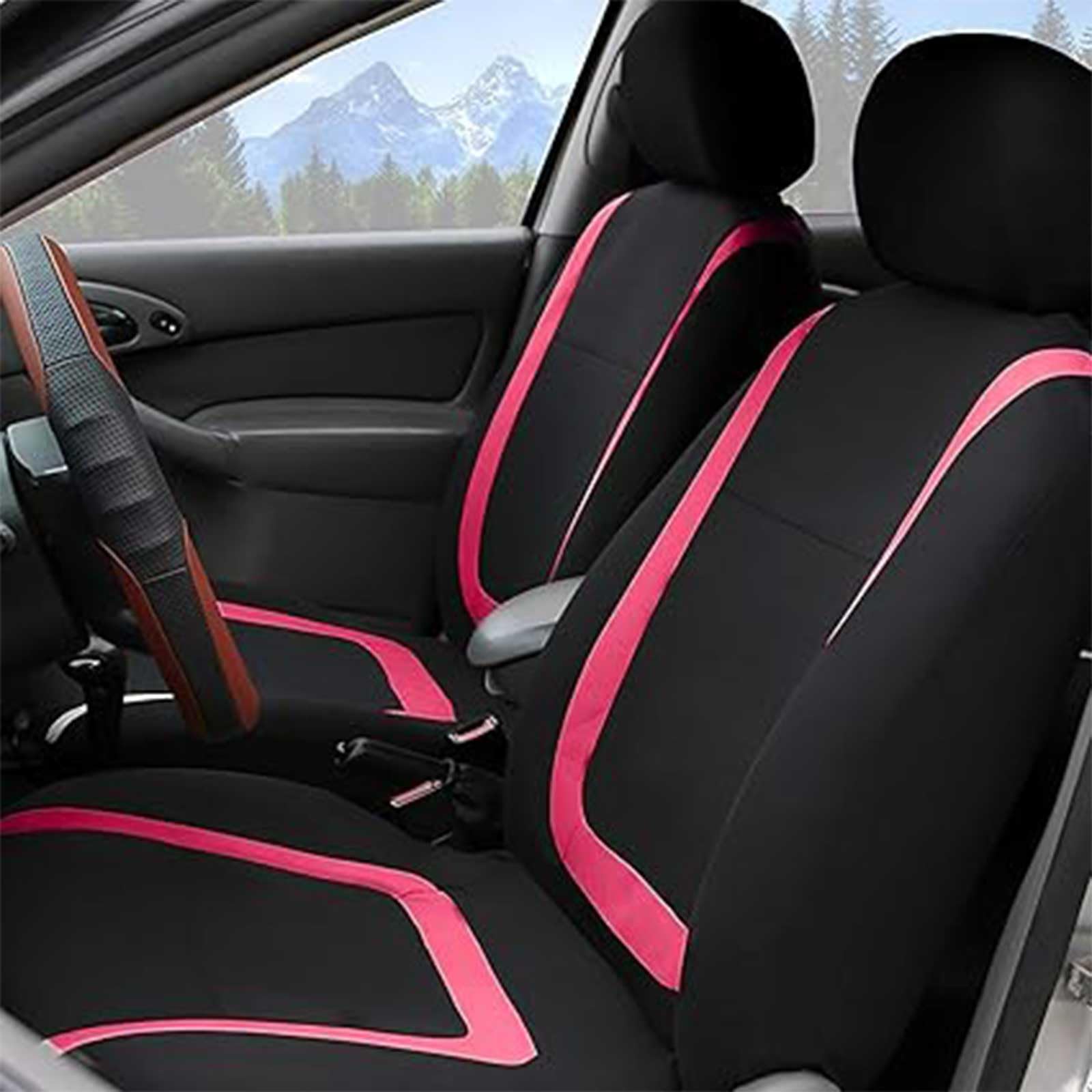 Autositzbezüge Set Für FIAT Panda/Panda Cross/Panda Climbing/Panda Trekking/Panda Classic,9pcs Sitzbezüge Vorne Hinten Autositz Schonbezug Protektoren Stoff Sitzbezug Auto-Zubehör Innenraum