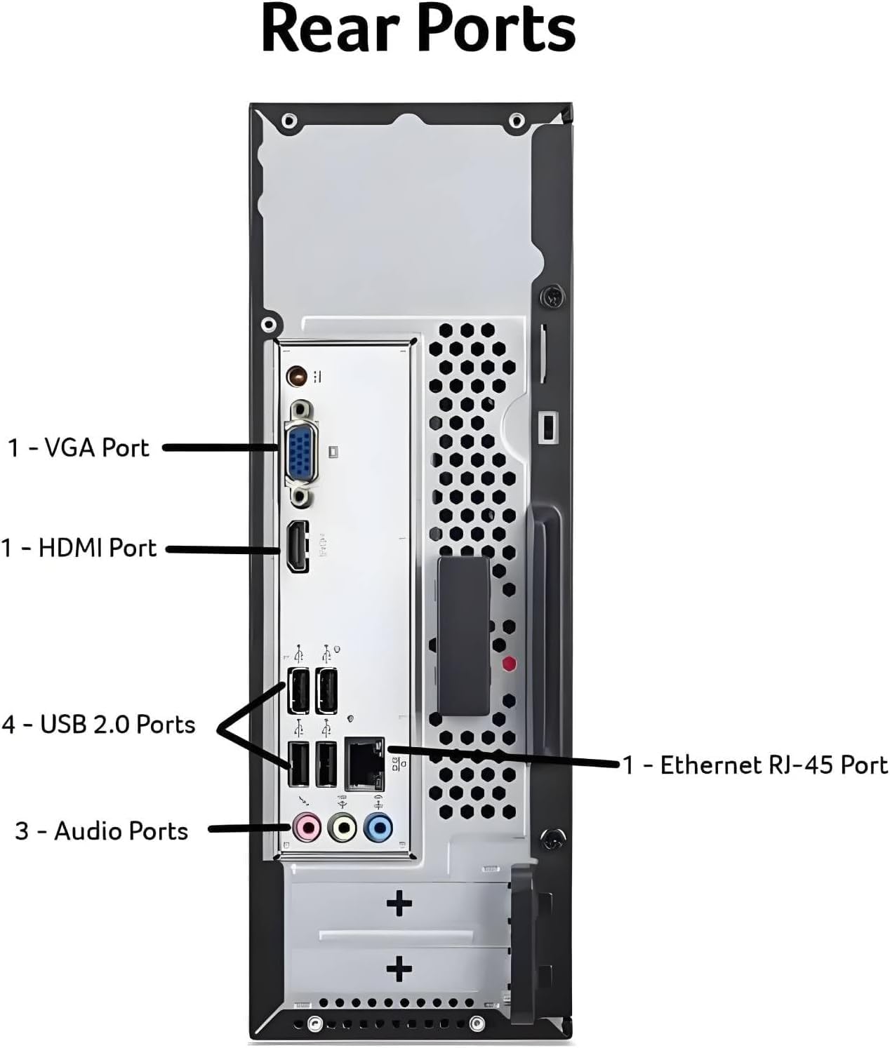 acer 2025 Aspire SFF Desktop Intel 13th Core i5-13400, 16GB RAM, 512GB PCle SSD, Ultra-Quiet Design, SD Card Reader, Dual 4K Monitor Support, USB-c, Wired Keyboard and Mouse,Windows 11