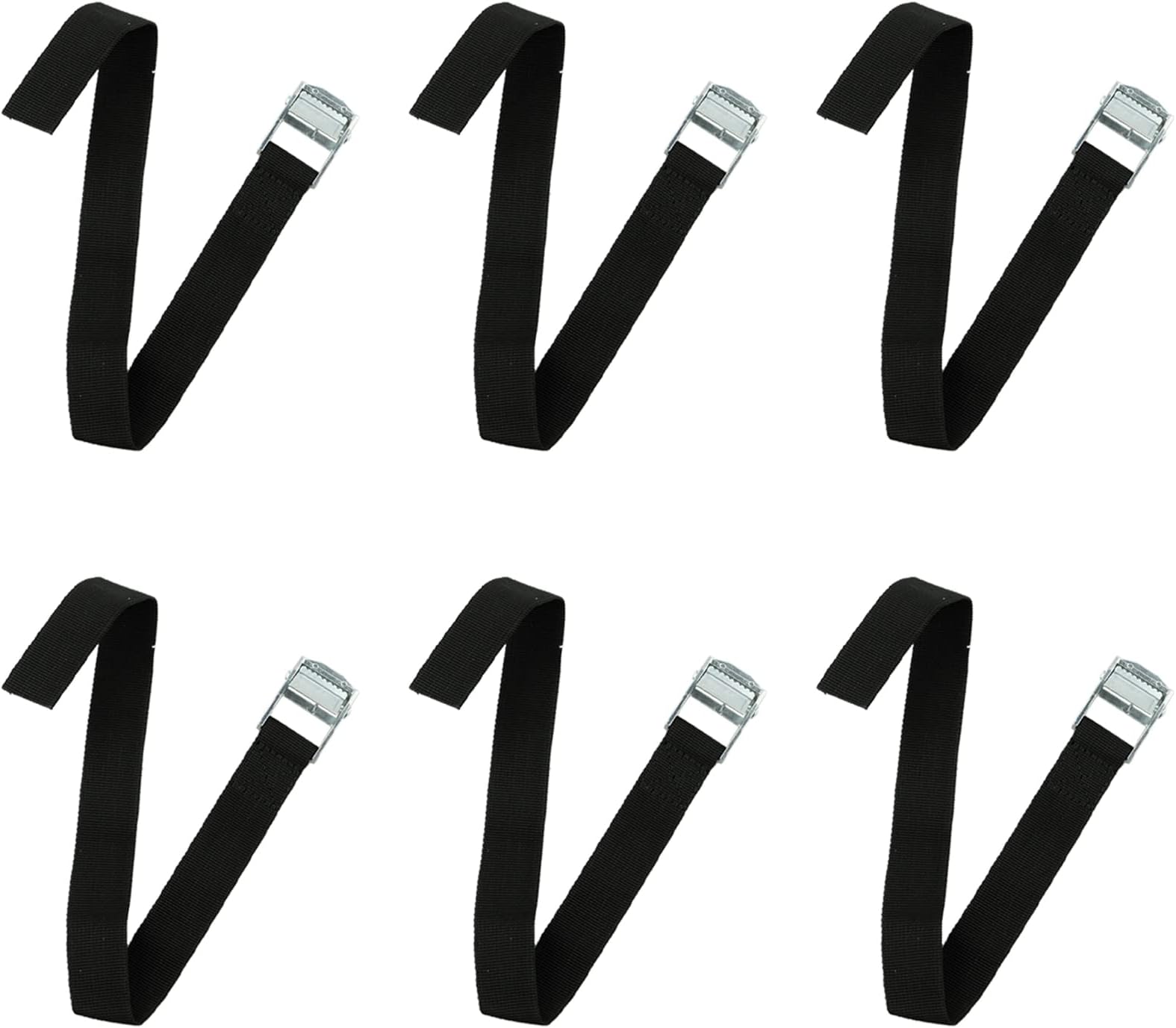 6Pcs Ratchet Straps with Quick Release Cam Bukle Heavy Duty Tie Down