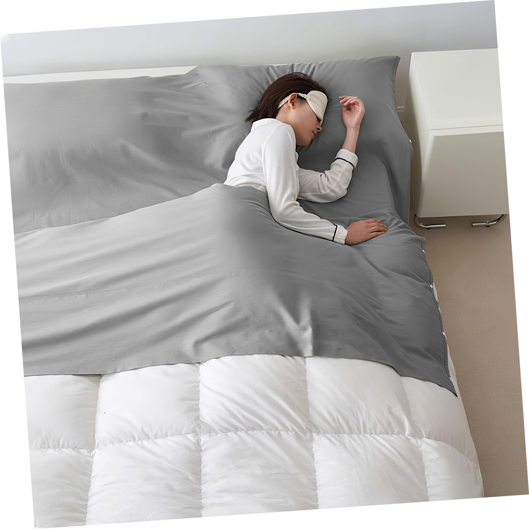 Didiseaon Sábana para Saco de Dormir Ligera Grande de Poliéster