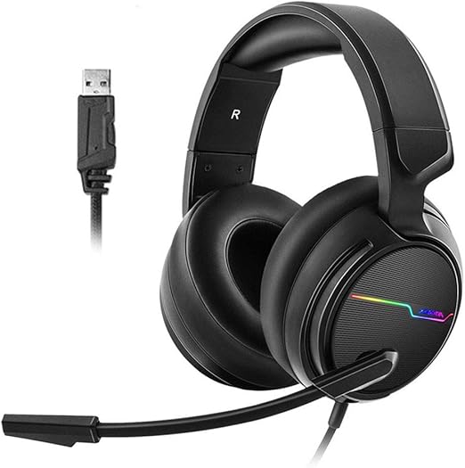 Wired Gaming Headset USB 7.1 Surround Sound Gaming Headset