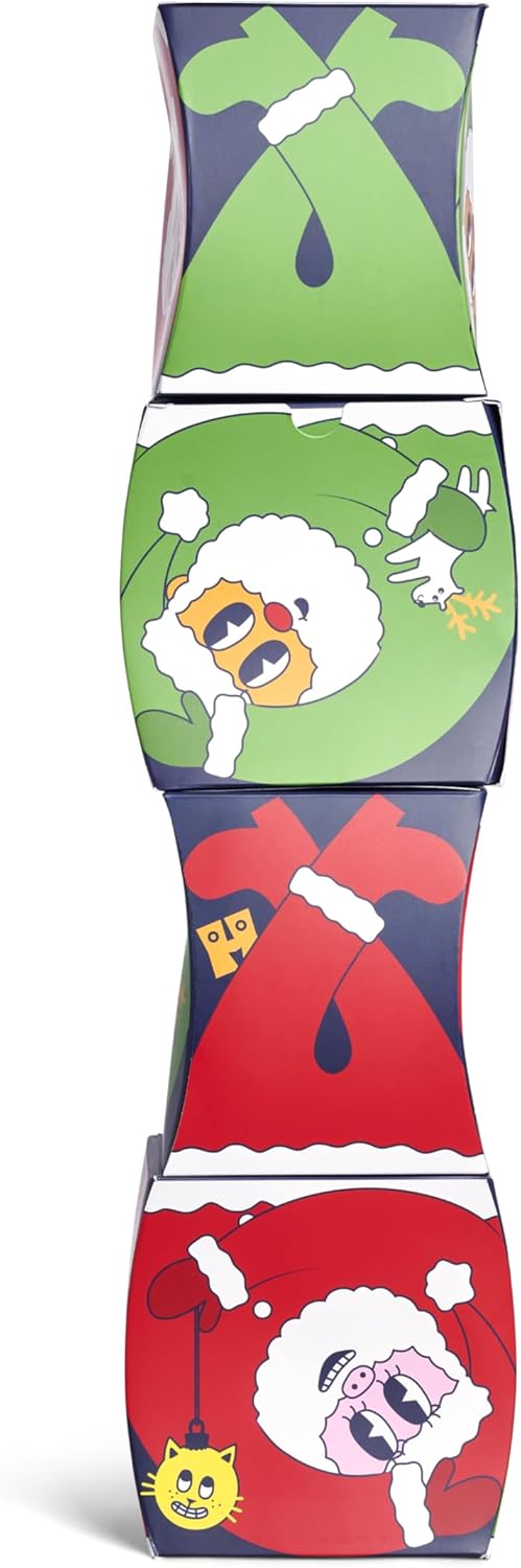 Happy Socks Crew Socks-Santa, Ornaments & Reindeer-3-Pack Gift Box Set-Small/Medium - Image 5
