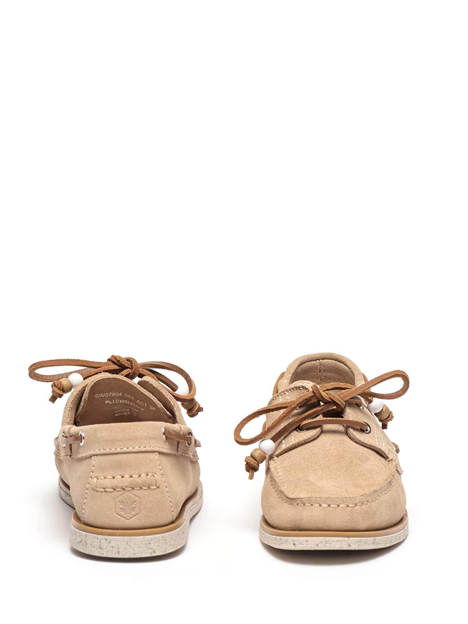 Lumberjack Navigator Mocassin Lacé Femme en Daim Style Bateau