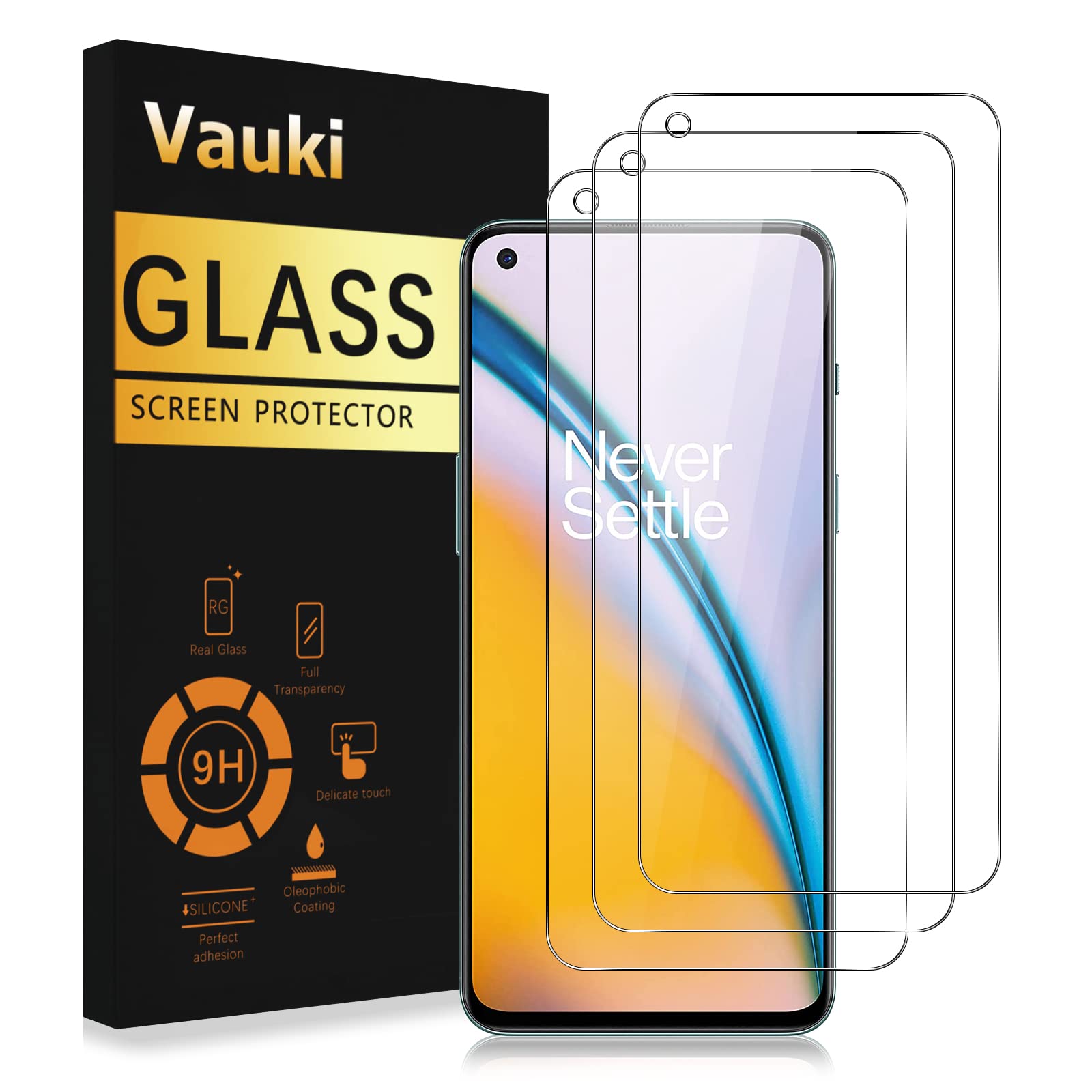MOBYDEFEND Case-Friendly Screensaver Gehard Glas Geschikt voor OnePlus Nord 4 Screenprotector voor OnePlus Transparant