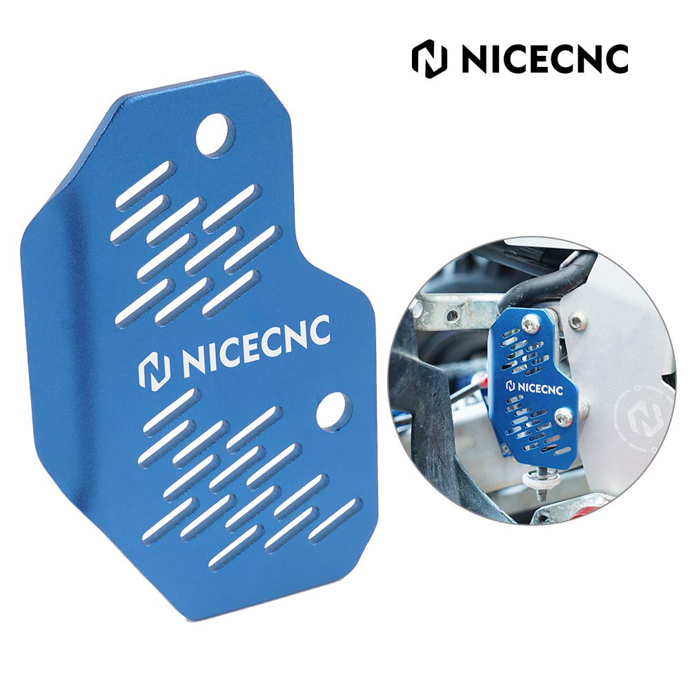 NICECNC Protection de maître-Cylindre arrière Compatible with Yamaha Raptor 700 2006-2011 2013-2024, 700R 2012 2016 2017 2018 2019 2020-2024, YFZ 450 YFZ450R YFZ450RSE YFZ450X See Fitments Bleu
