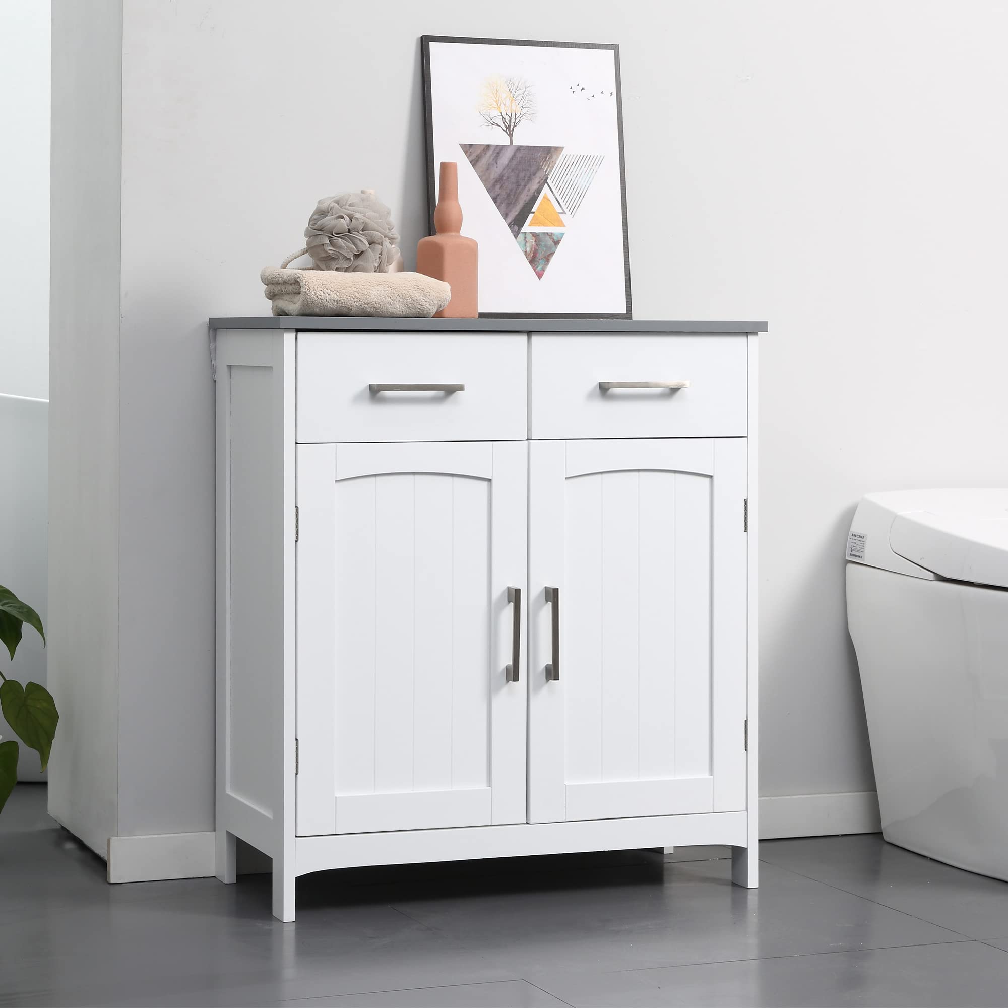 Il Numero 1 Del Risparmio-SPECCHIERA BAGNO IN LEGNO A 2 ANTE E RIPIANO Aperto 54x15 2x55 3cm Bianco Main