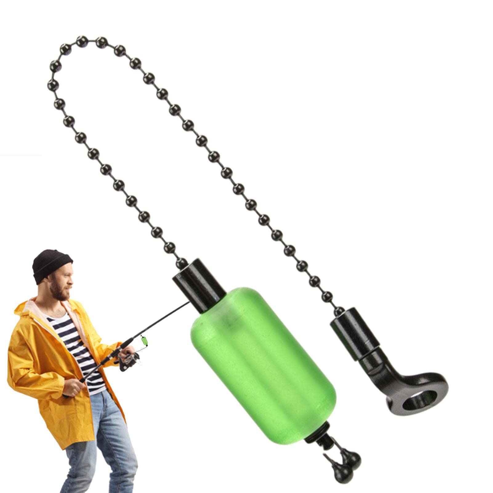 Green Carp Fishing Bite Alarm | Acrylic Carp Fishing Swingers | Bobbins Swingers Indicators Fishing Alarm, Portable Fishing Tools