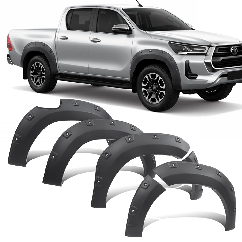 Guardabarros para Toyota Hilux 2021-2024 de doble cabina con pasos de rueda de 8,6 pulgadas 8