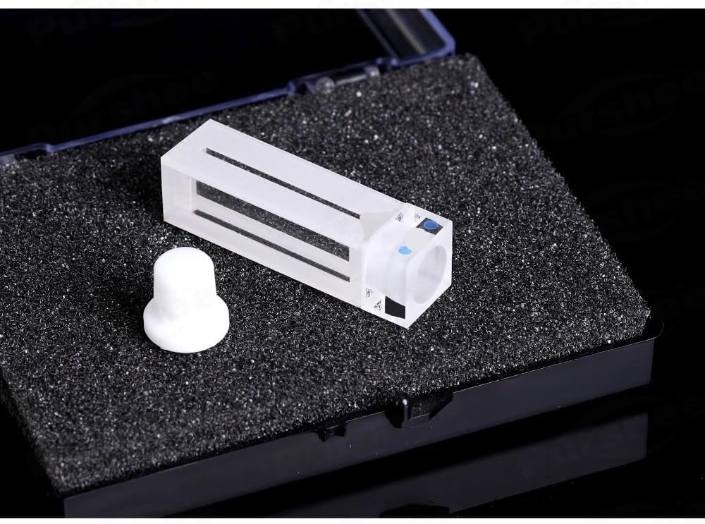 350 µL Quarz-Mikrofluoreszenz-versiegelte Küvette for UV-sichtbare Spektrophotometrie – 1 mm/10 mm Schichtdicke, hochdurchlässiges Quarzglas
