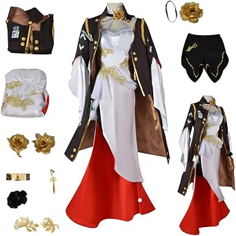Anime Cospaly Akiko Yosano Costume School Uniform Suit With Wig Full Set for Halloween Party