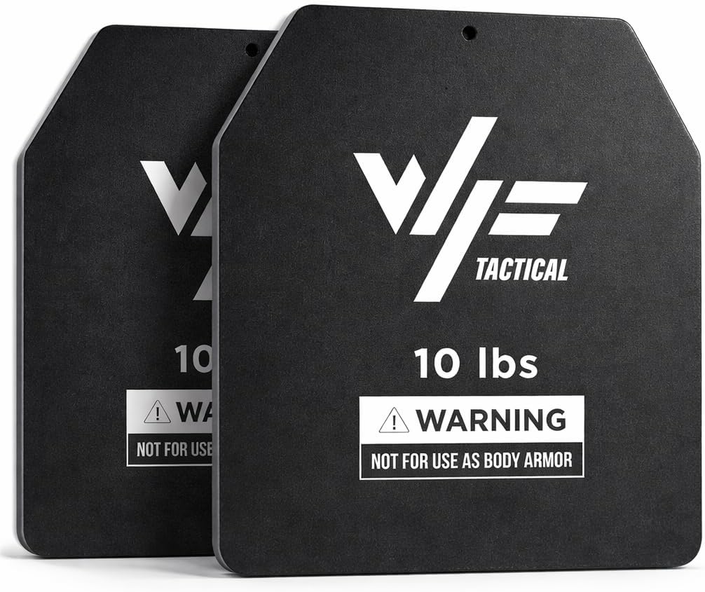 Weight Plates - Steel Pair for Weighted Vests - Fits WFT & Most Vests - Ideal for Running, Cross Training & Strength Workouts