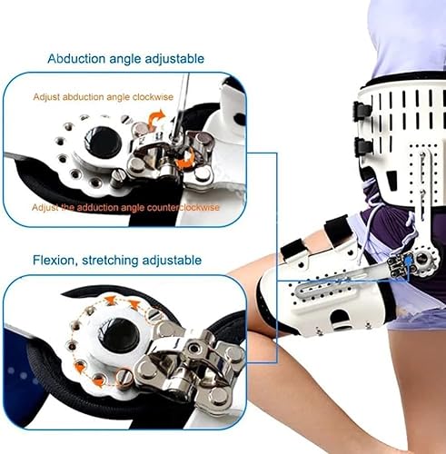 Miniatura 4 de Ortesis de abducción de cadera, estabilizador de cadera, ángulo de apoyo, altura ajustable y tamaño ajustables para un fácil movimiento y fijación