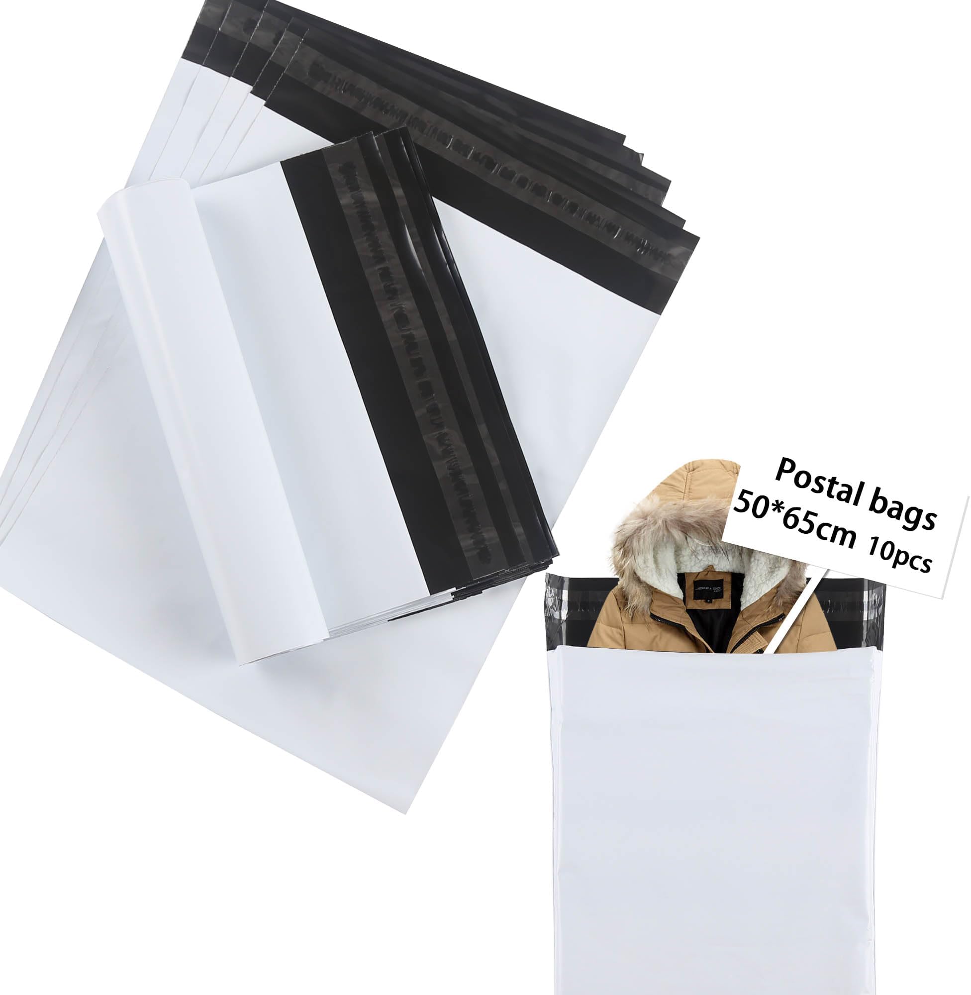 50 Emballage Colis Vinted avec Bordereau Taille L 40x30cm 100 OPAQUE/ULTRARÉSISTANT