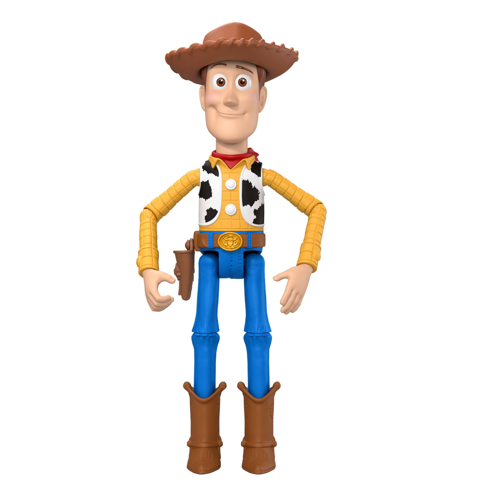 Mattel Disney · Pixar Figurine articulée Woody de 23 cm avec 14 Points d’Articulation, détails fidèles au Film et Chapeau Amovible, JKV14