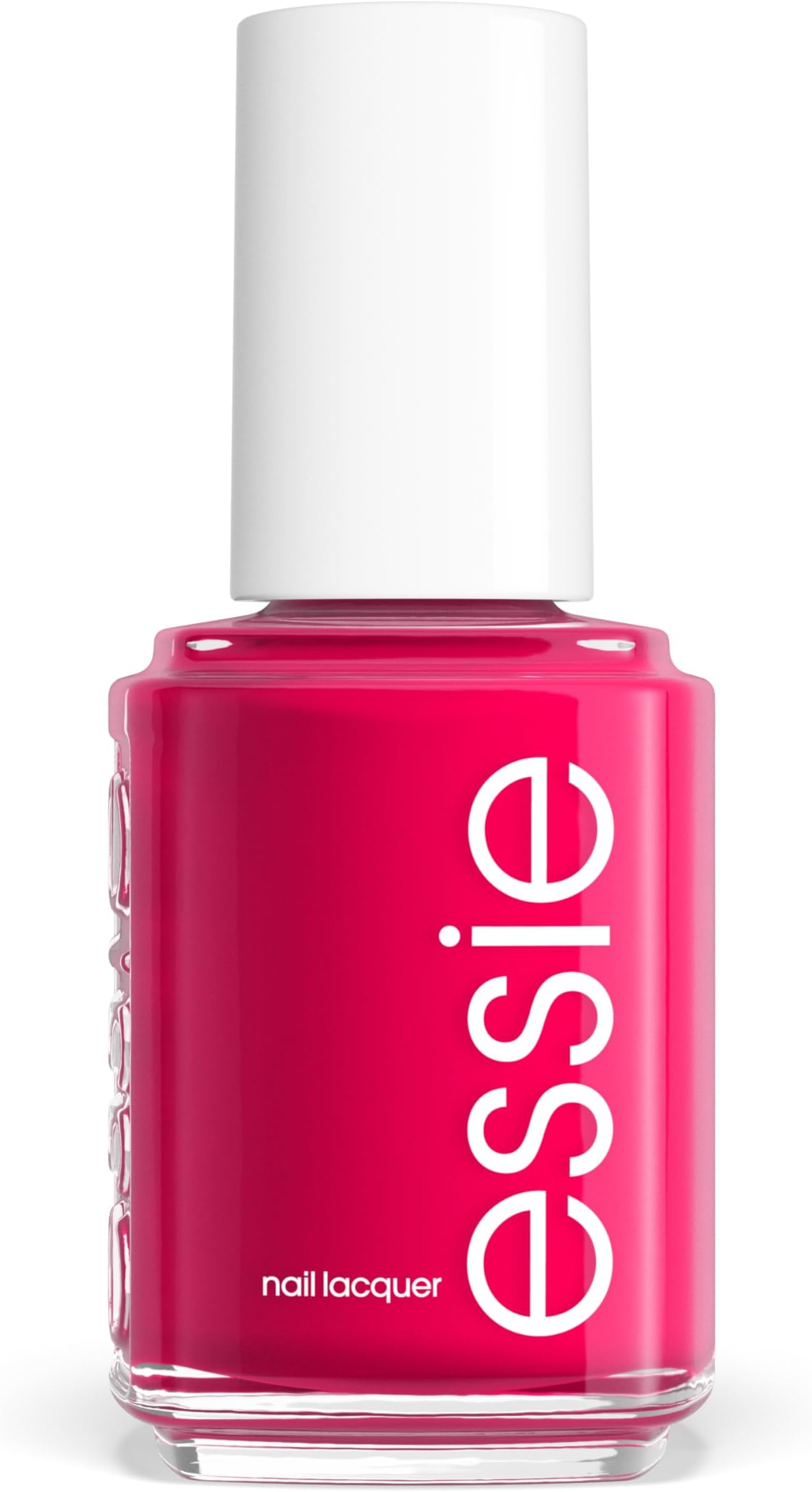 Essie Nail Polish 30 Bachelorette Bash Creamy Fuchsia Red Pink Colour, Original High Shine and High Coverage Nail Varnish, Creamy Juicy Fuscis Colour, 13.5 ml