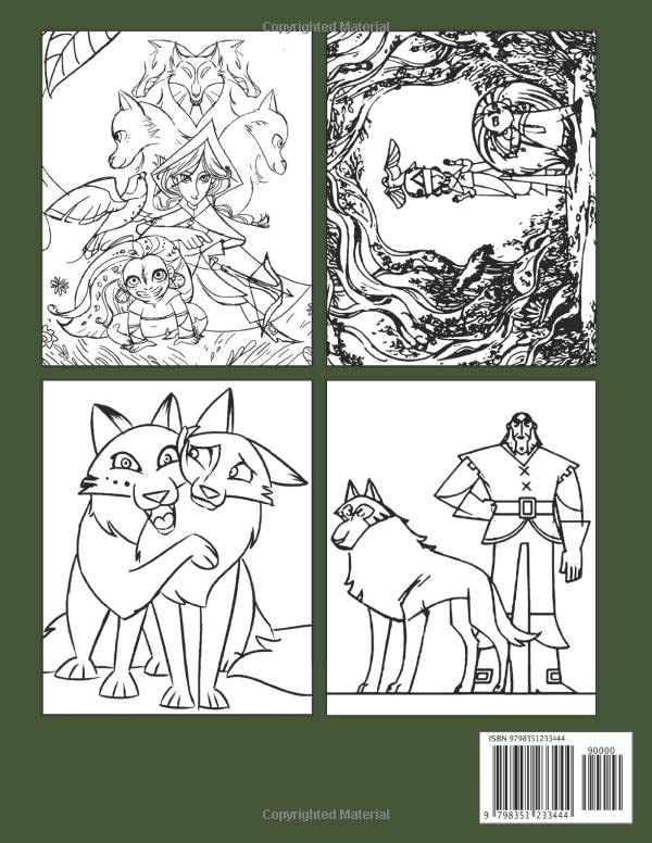 Snapklik.com : Wolfwalkers Coloring Book: Favorite Characters Coloring ...