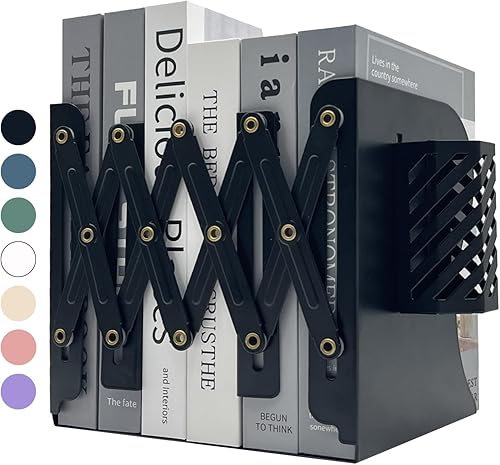 Kingsmile Sujetalibros, extremos para libros, extremos de metal para libros, tapones para libros pesados, extremos para libros para guardar libros