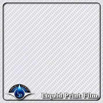 Hydrographics Film - Water Transfer Printing Film - Hydro Dipping - 20 X 10 feet roll CF-181 - Diagonal Silver & Clear Carbon Fiber