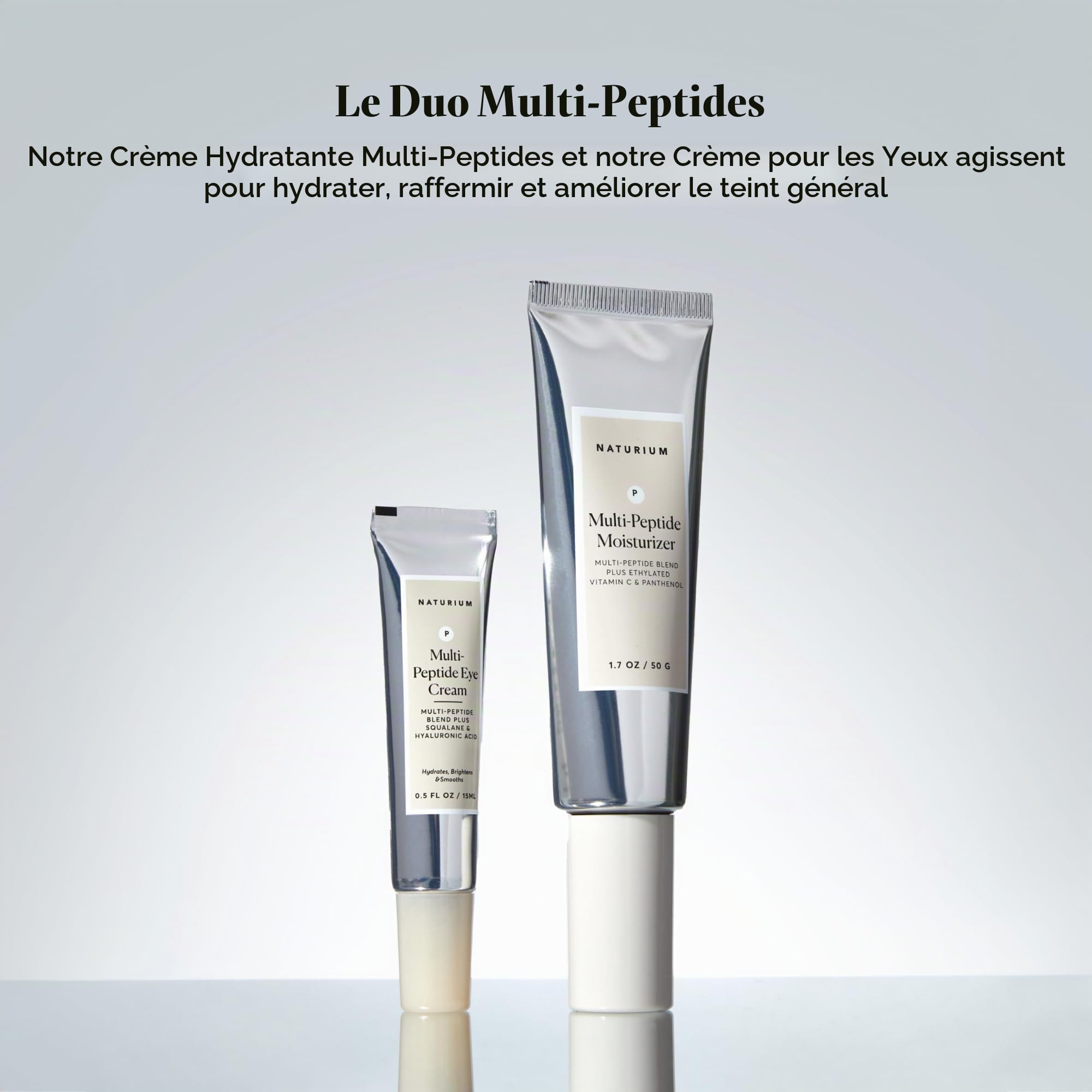 Naturium Hydratant multi-peptides Plus Ethylated Vitamine C & Panthénol, Hydrating & Smoothing Skin Care, 1.7 oz
