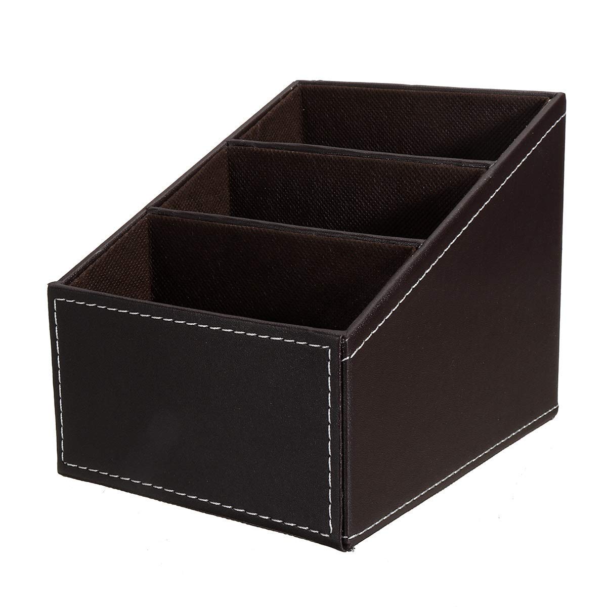 1pc Organizer per Telecomando in Pelle PU, portapenne, scrivania, per scatole di immagazzinaggio per Salone, Ufficio