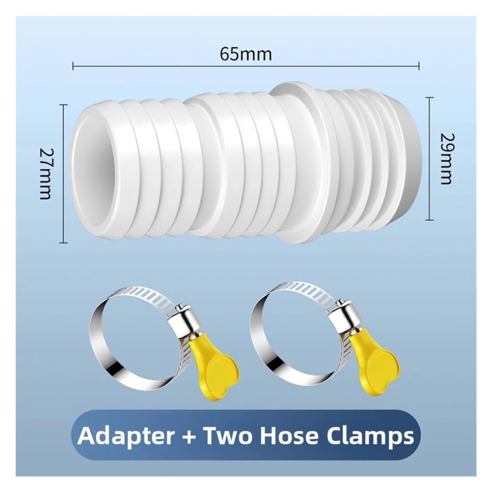 Tubo Di Scarico Flessibile for Lavatrice, Tubo Di Scarico Dell'acqua Da 4 M-8 M for Lavatrice Automatica E Uscita Di Scarico Del Lavandino(4m-1 set)