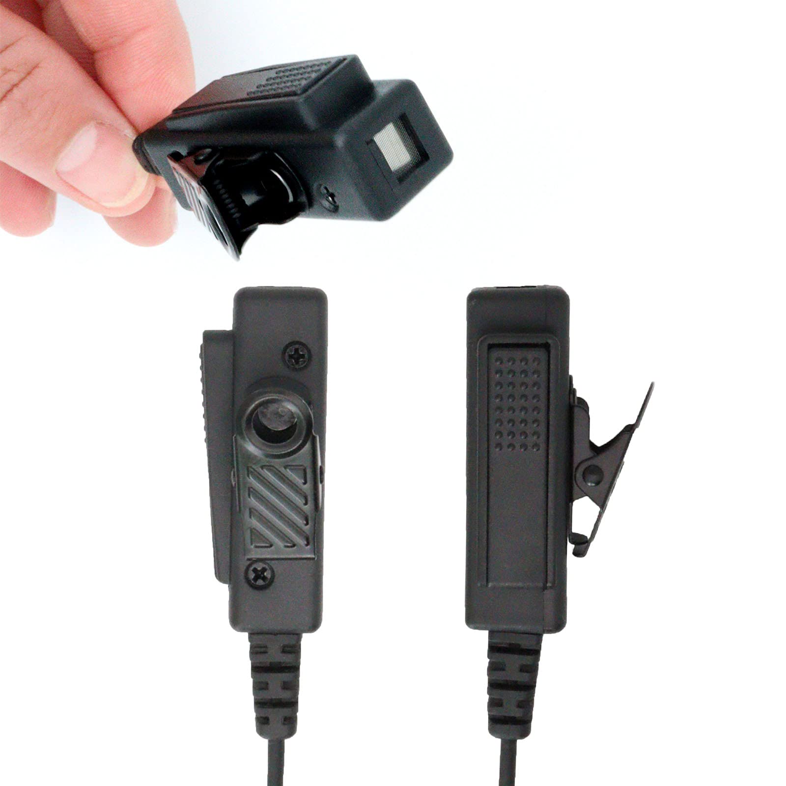 Motorola 1-pins headset met PTT-knop voor handsfree communicatie Motorola 1-pins headset met PTT-knop voor handsfree communicatie