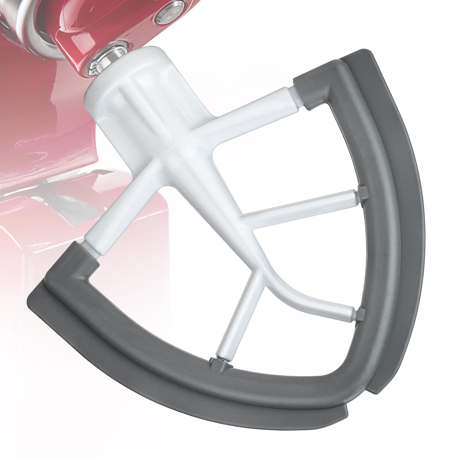 Tilt-Head Flex Edge Beater for KitchenAid 4.5-5 Quart Stand Mixer, Flat Beater Paddle Attachment with Silicone Scraper Edges