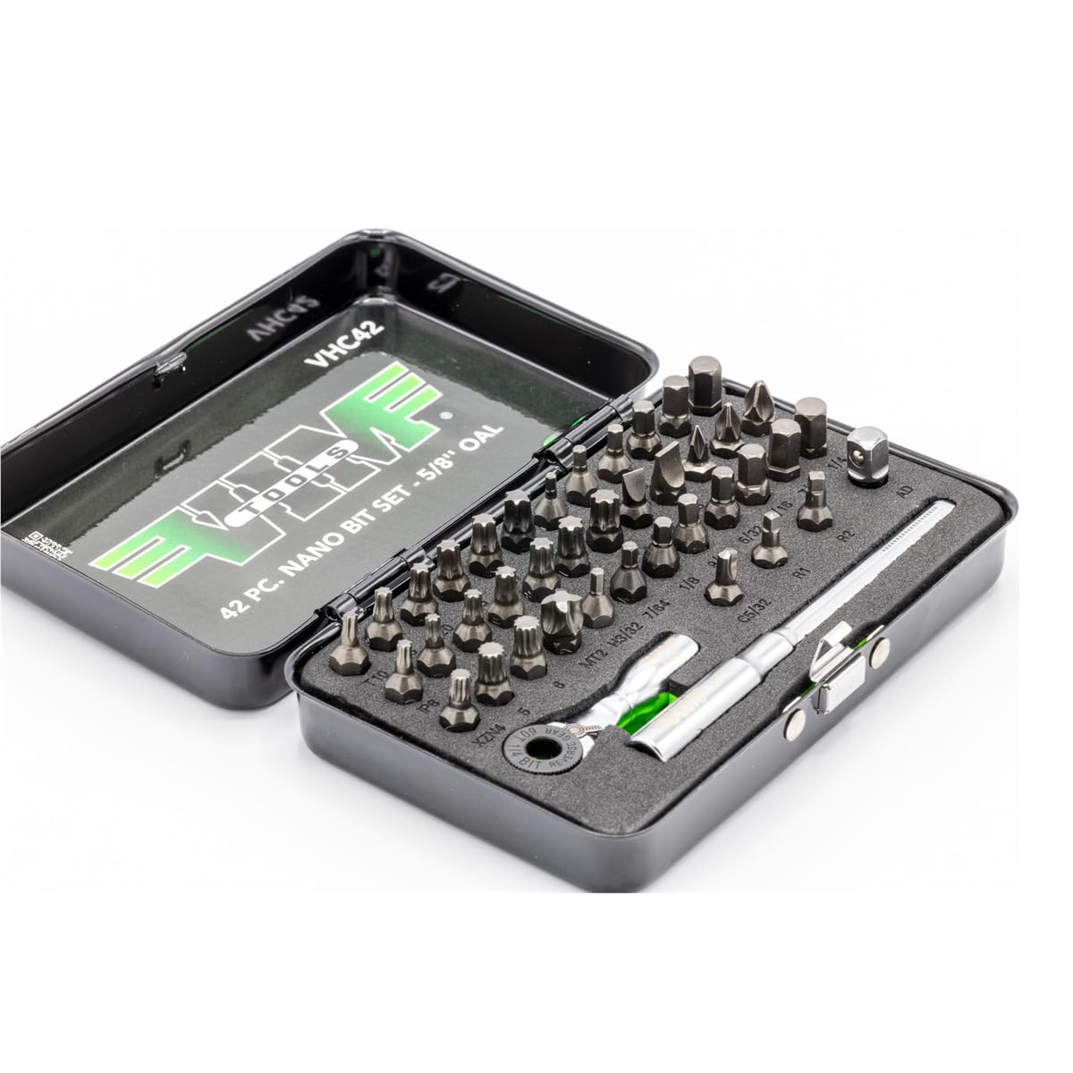 VIM Tools VHC42 Nano Bit Set 42 Piece Ultra Compact 5 8 Inch