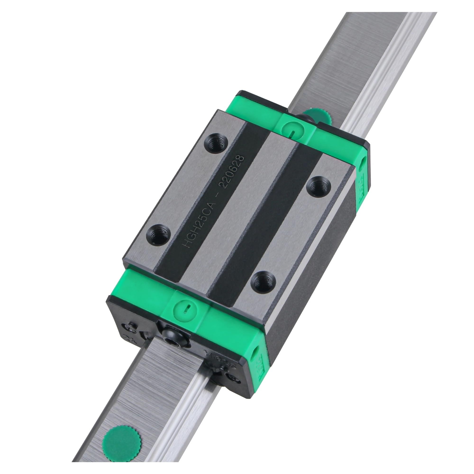 Linear Sliding Guide and Carriage Slider Linear Guide HGR25 Square Rails X Y Z 2pcs HGR25 CNC Guides +4pcs HGR25CA Blocks Sliders(HGR25-600mm)