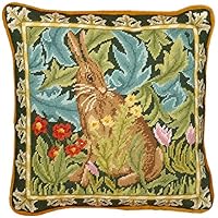 Bothy Threads Gobelin-Stickkissen Set Waldhasen-Wandteppich, 35,5x35,5cm, TAC11, Stickbild vorbedruckt