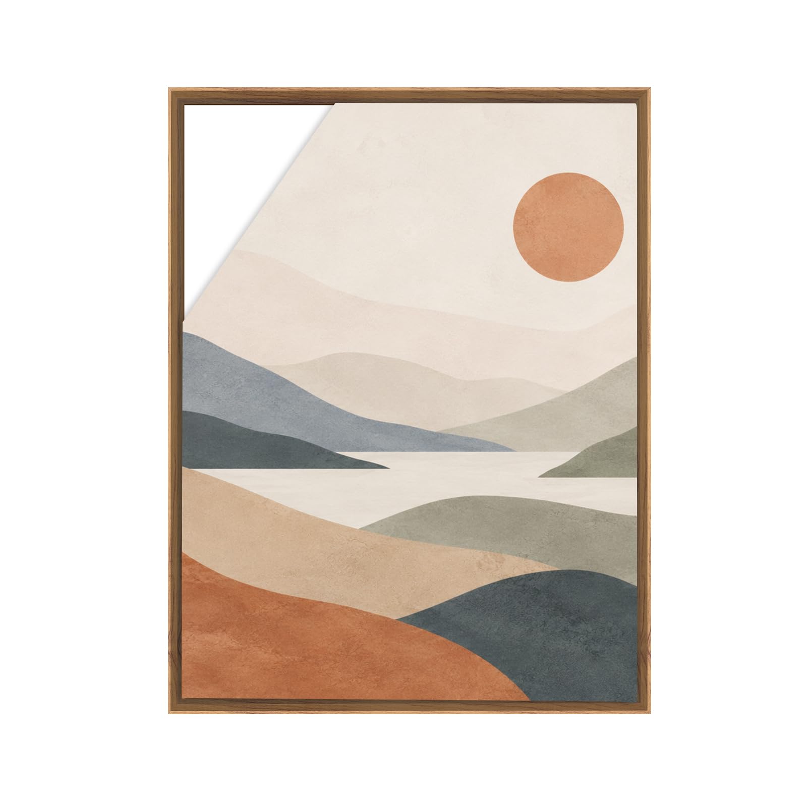 Canvas Frame 24x30cm, Aluminium Floating Frame for Canvas, No Glass No Back Panel, DIY Wall Art Frame for Oil Paintings & Artwork