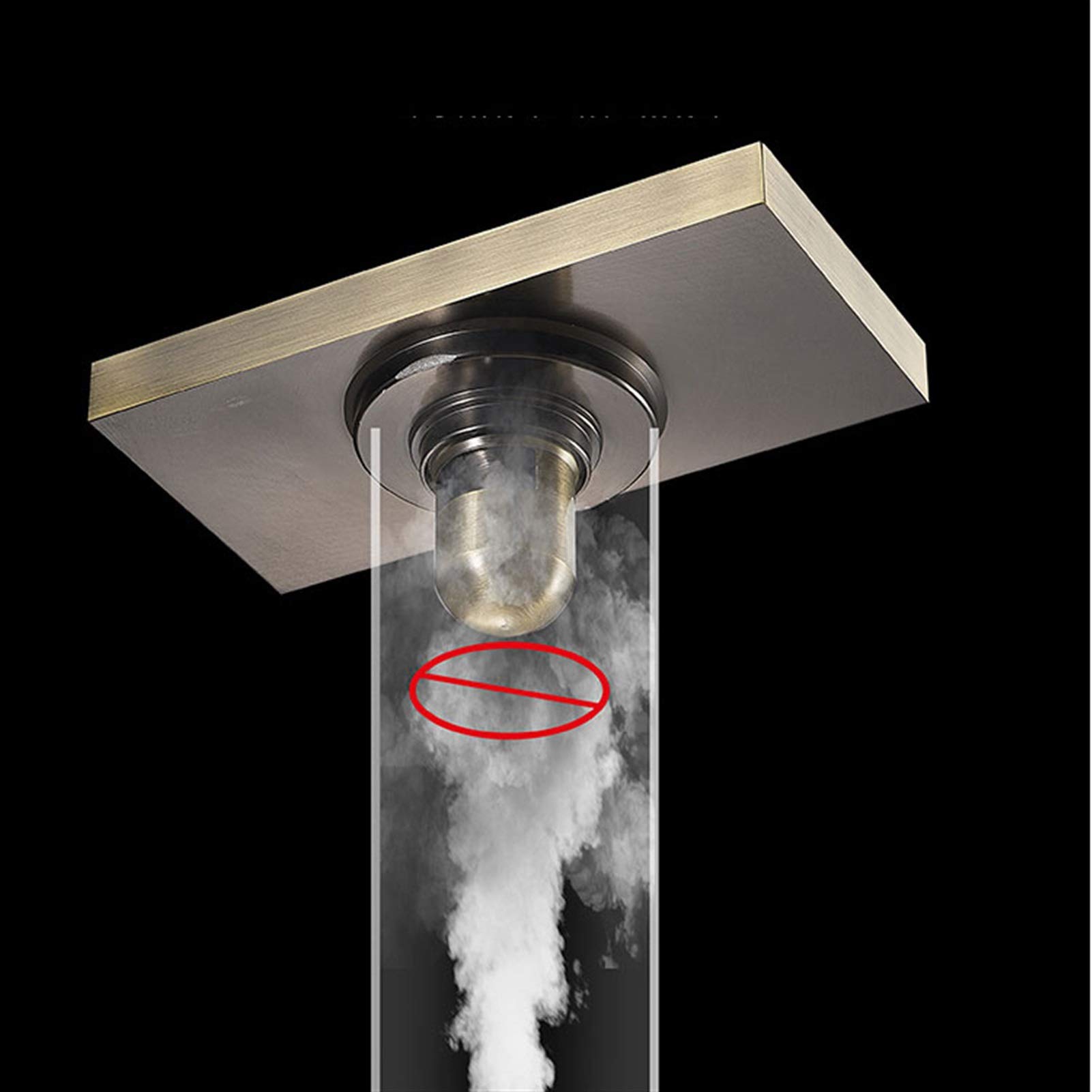 Desagüe de Ducha Rectangular Invisible con Tapa extraíble, desagüe de baño de latón con Filtro para Cocina, baño, Garaje y sótano, 7.8 x 3.9 Pulgadas (Cromo B)