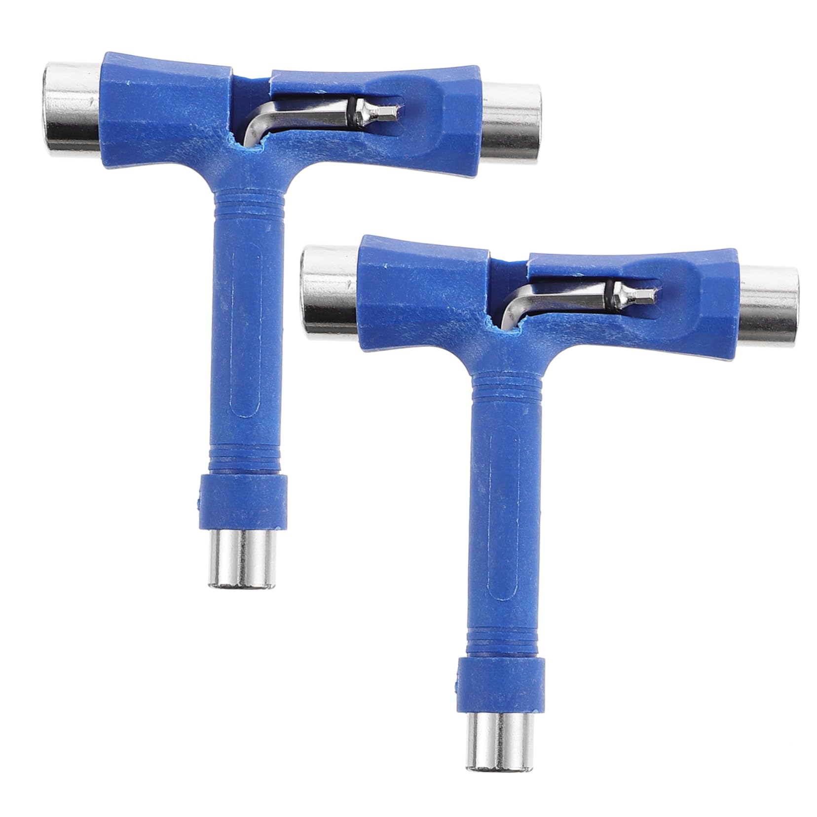 BESPORTBLE 2 Pcs skateboard t-tool Skateboard Spanner Skateboard T Shaped Wrench Skate Repair Tool Skateboard T Tool Skateboard Accessories key tools for Stainless steel portable