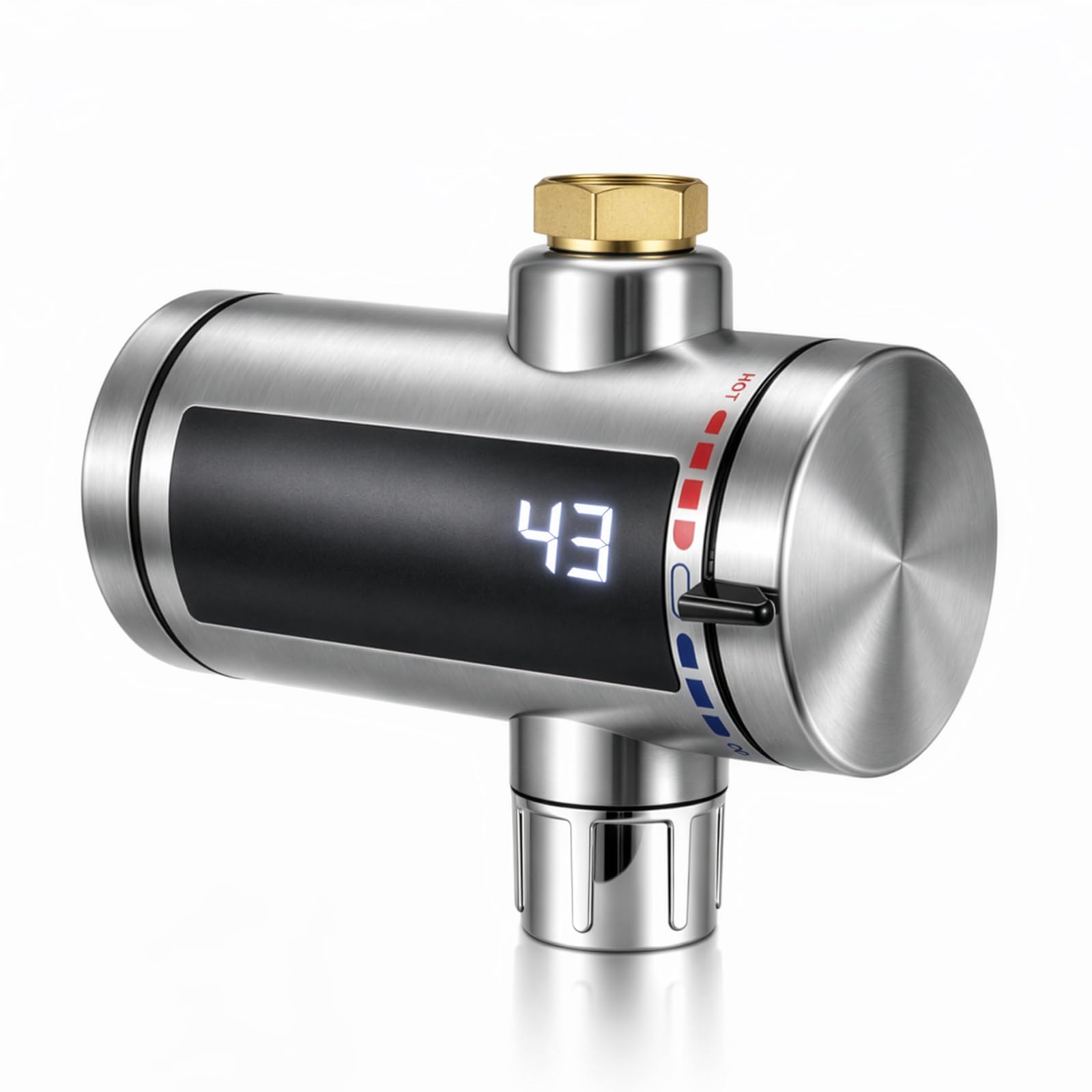 Elektrischer Universal Durchlauferhitzer – Kompakt Sofort Warmes Wasser Im Außenbereich Wasserhahn Für Draußen Garten, Garage, Outdoor Dusche, Werkstatt, Camping Dusche Etc. | 220–240 V
